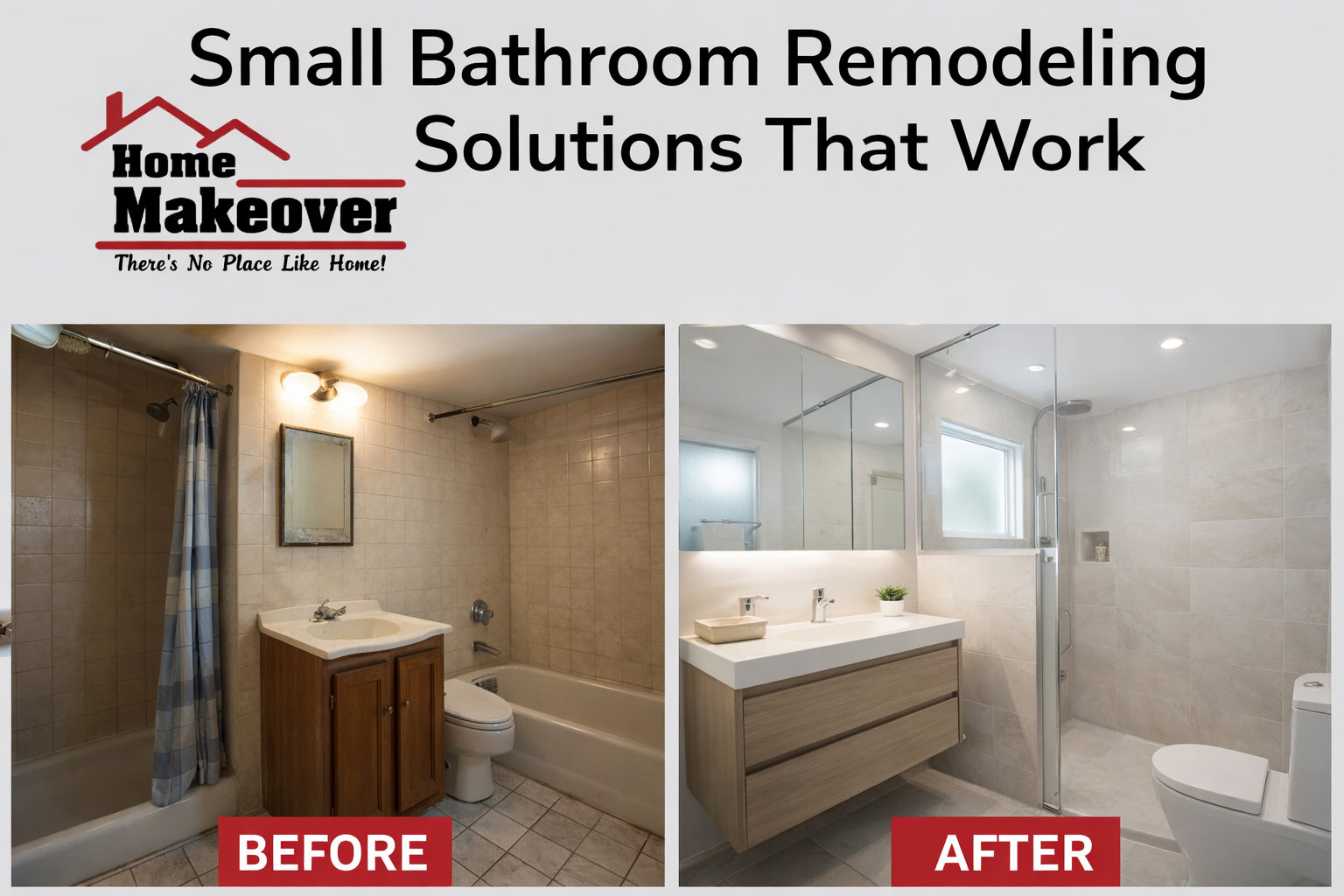 small bathroom remodel solutions