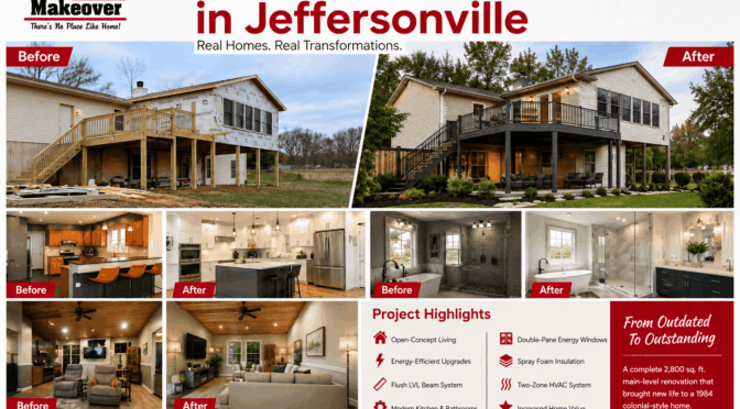 Whole Home Remodeling in Jeffersonville: Transforming a 1980s Family Home Into a Modern Open-Concept Living Space